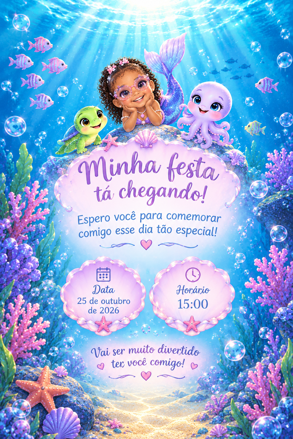 Data e horário do aniversário
